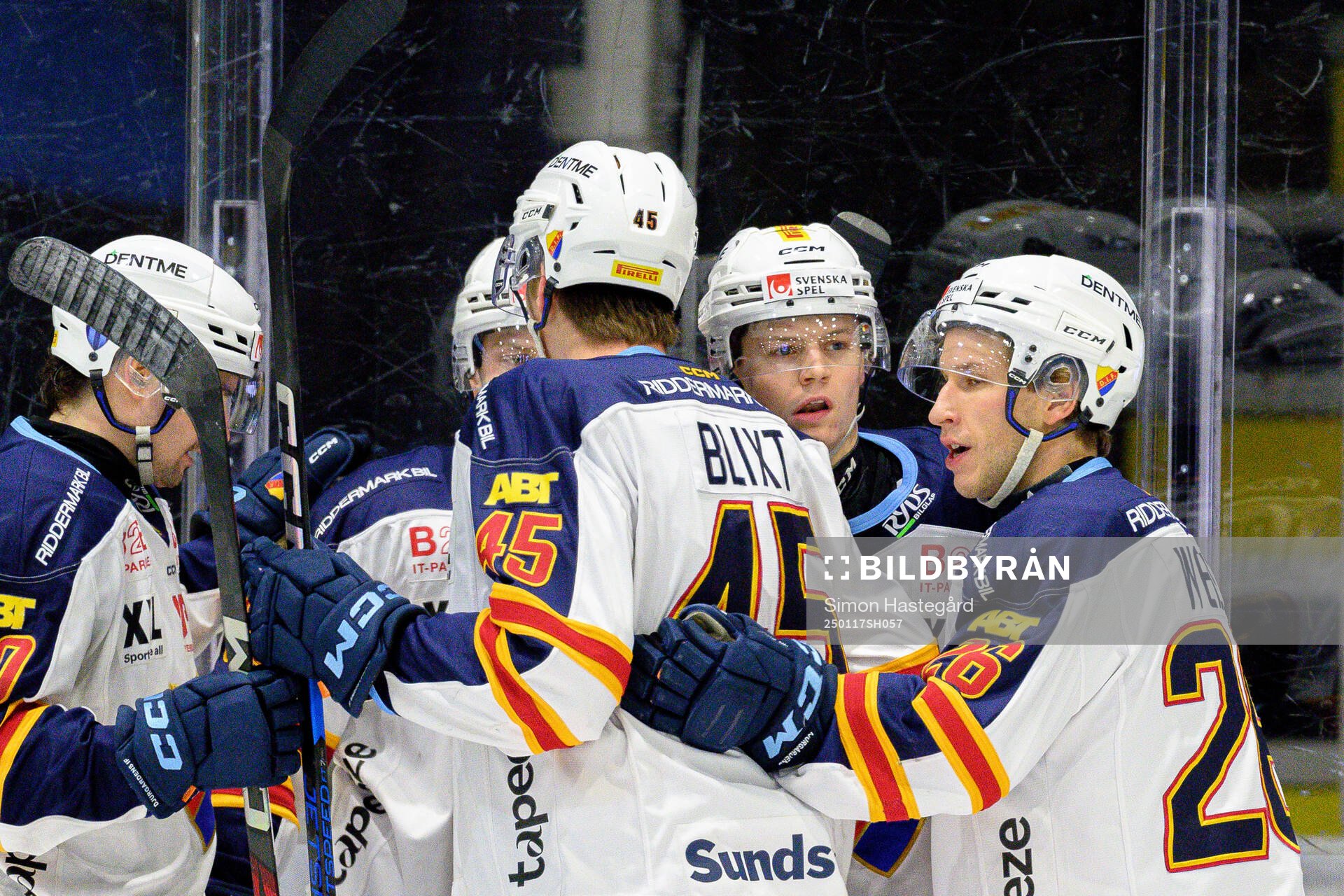 Djurgårdens Hampus Larsson jublar