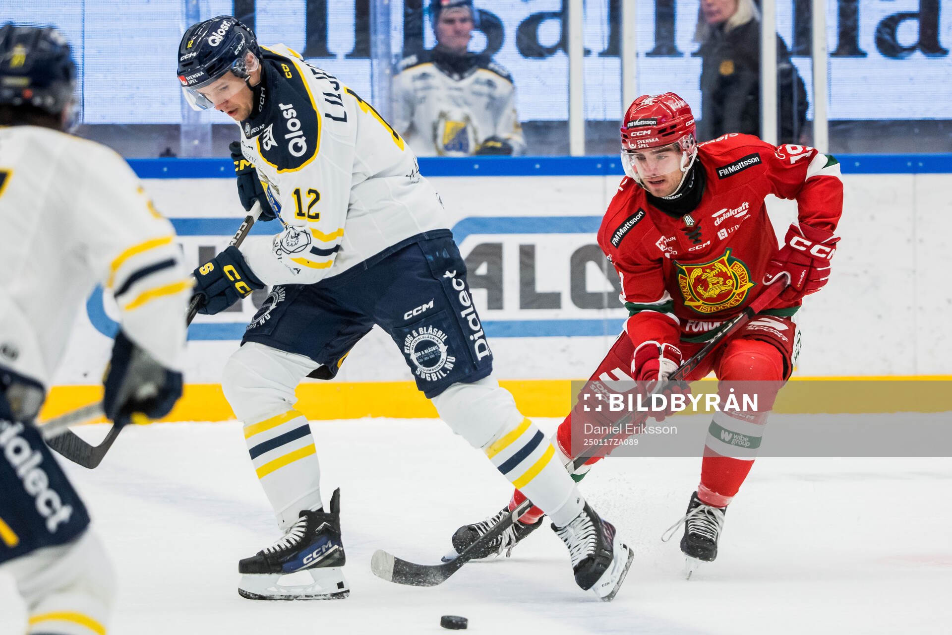 Södertäljes Viktor Liljegren och Moras Martin Johnsen