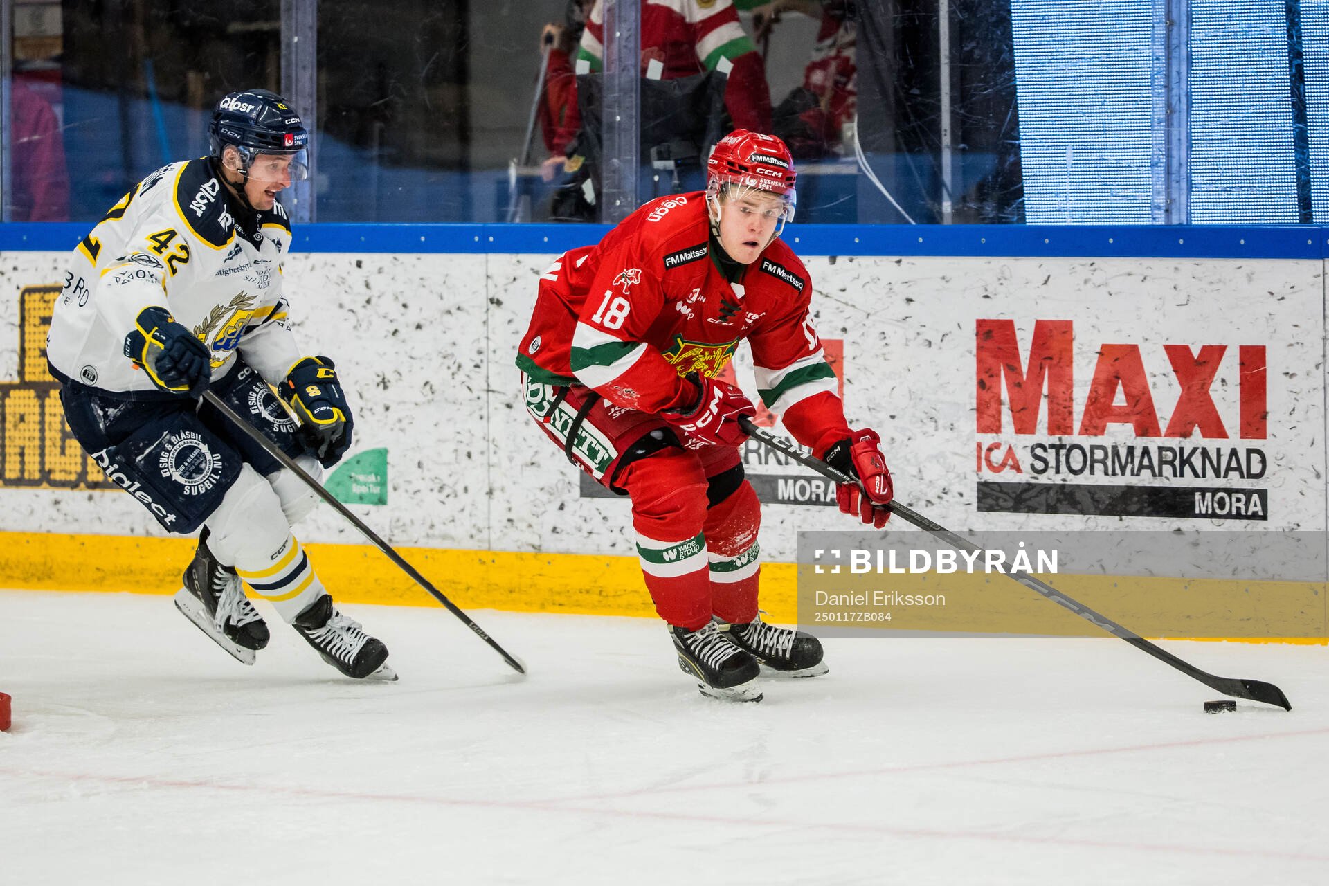 Södertäljes Ludvig Hedström och Moras Martin Johnsen
