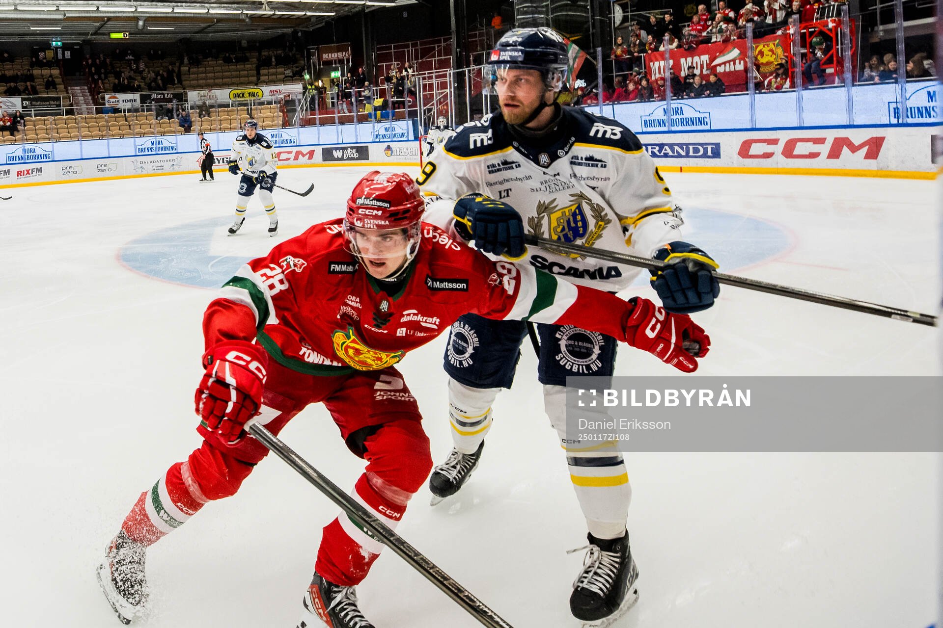 Moras Gabriel Säll och Södertäljes Viktor Grahn