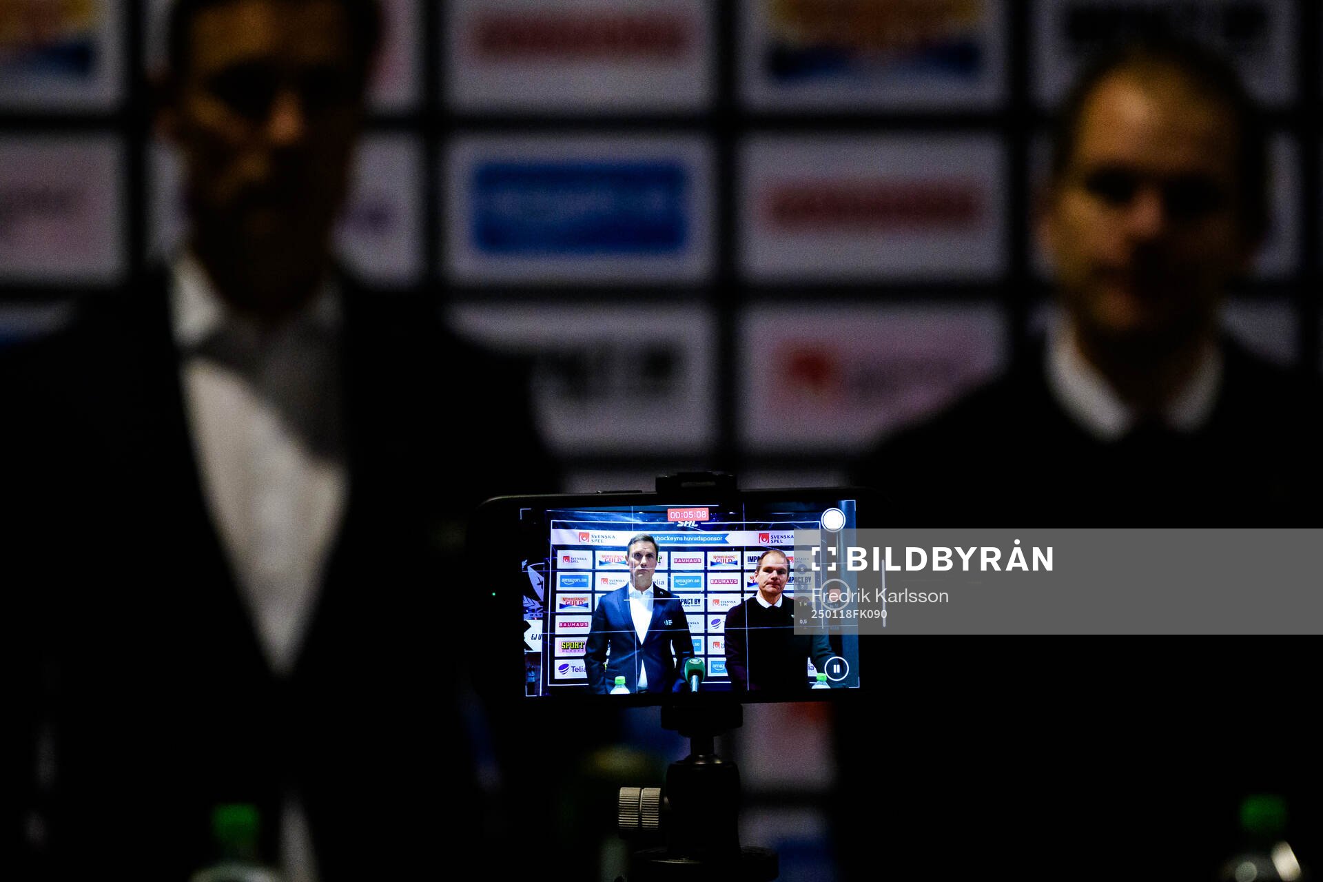 Frölundas tränare Roger Rönnberg och Färjestads