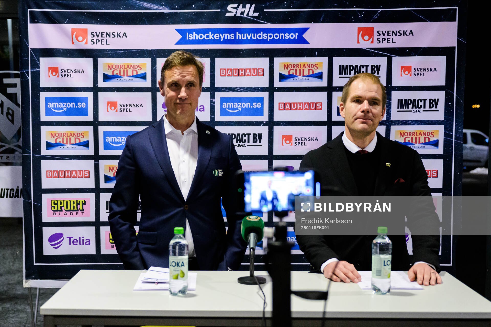 Frölundas tränare Roger Rönnberg och Färjestads