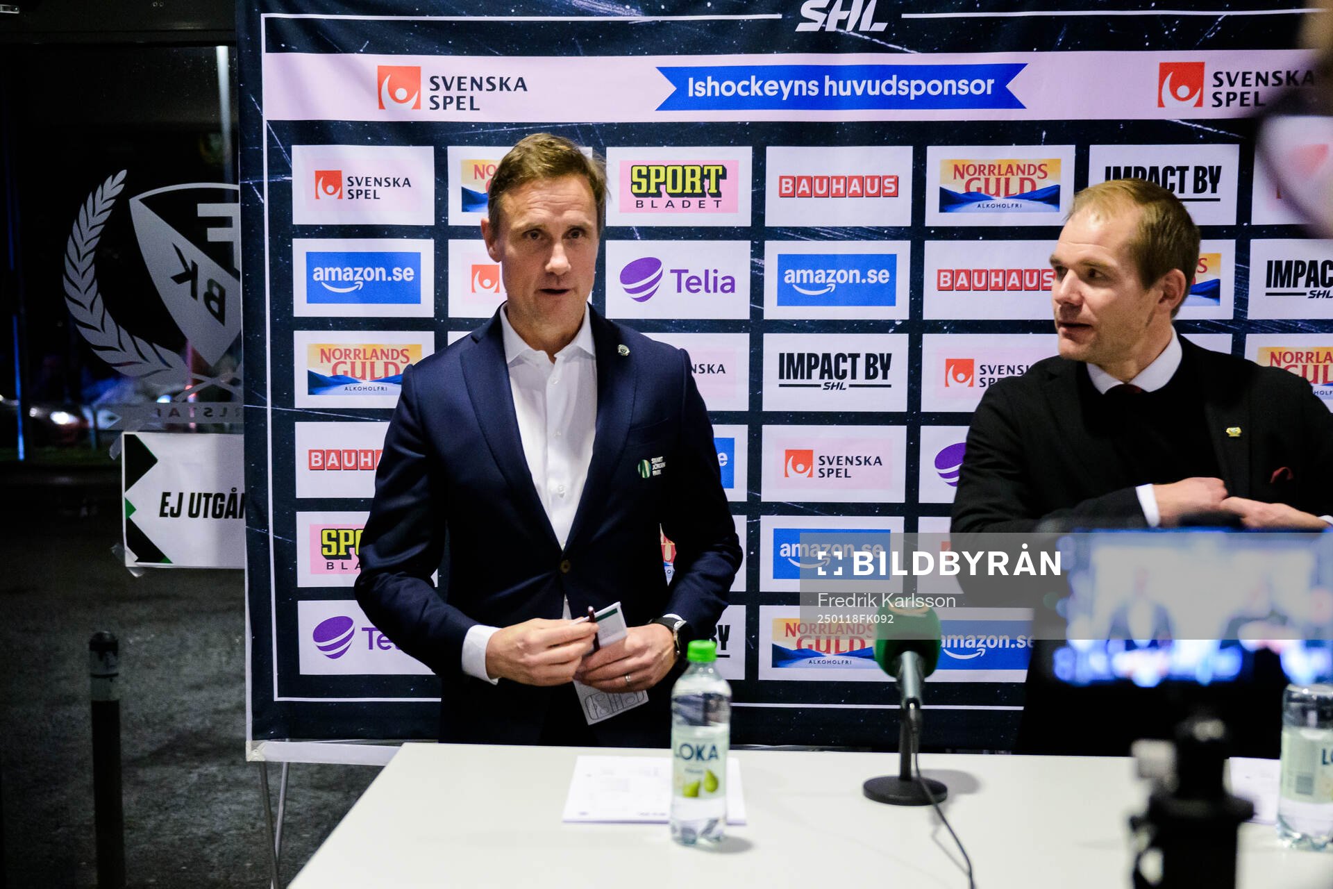 Frölundas tränare Roger Rönnberg och Färjestads
