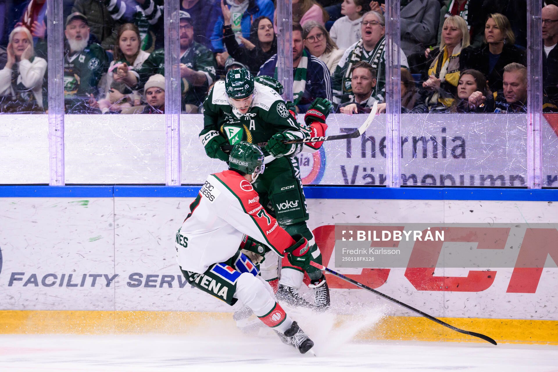 Färjestads Joakim Nygård och Frölundas Henrik Tömmernes