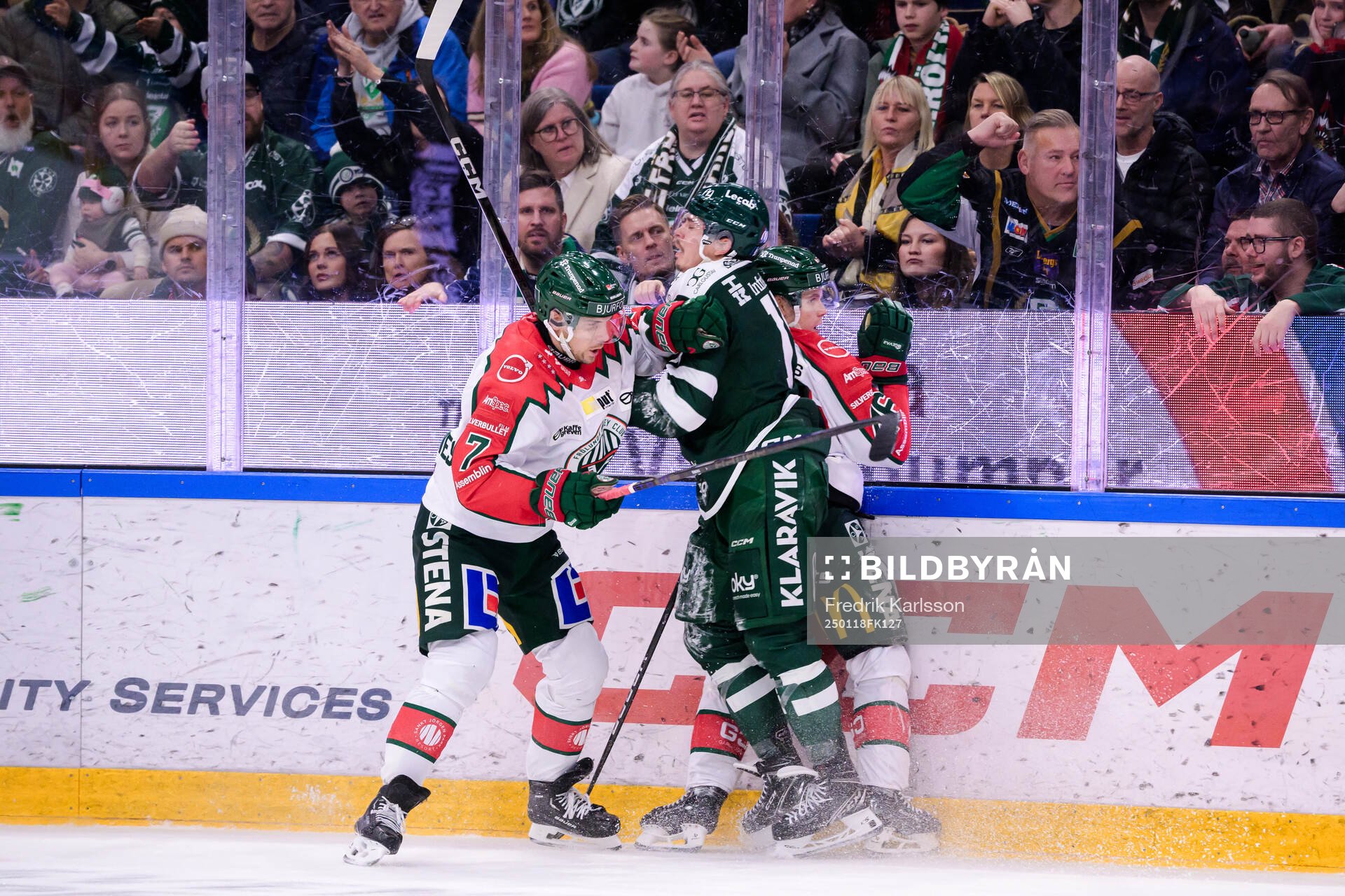 Färjestads Joakim Nygård och Frölundas Henrik Tömmernes