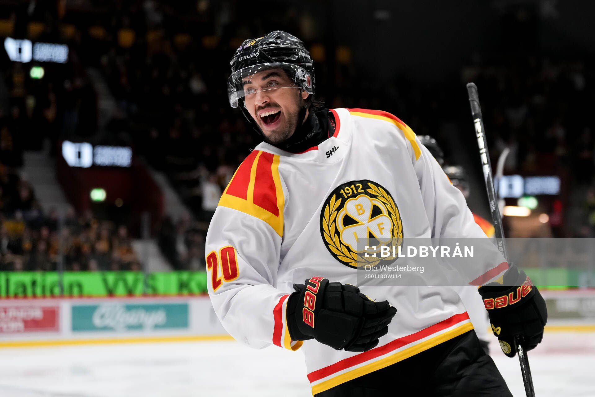 Brynäs Tyler Vesel jublar