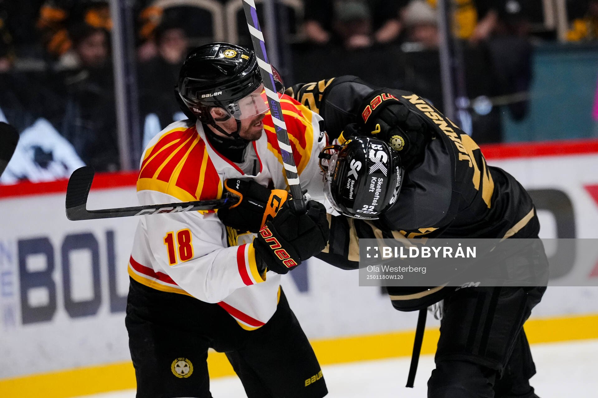Brynäs Anton Rödin och Skellefteås Jonathan Johnson