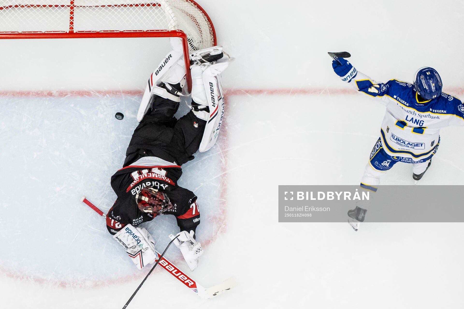 Leksands Oskar Lang jublar
