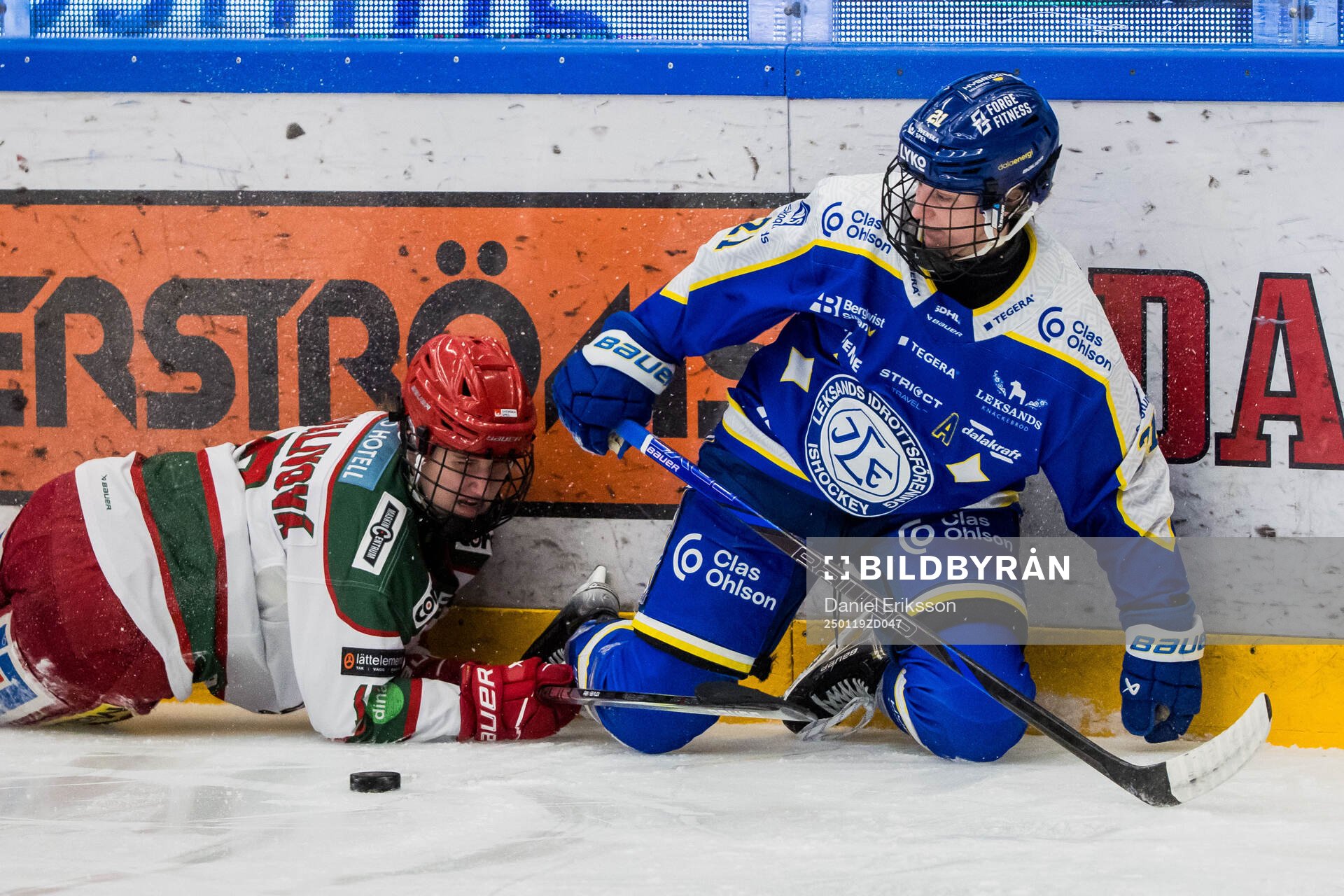 Leksands Kiira Yrjänen och Emilie Kruse Johansen