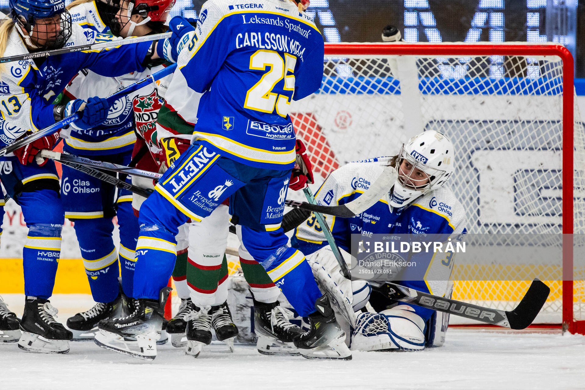 Leksands målvakt Emma Polusny