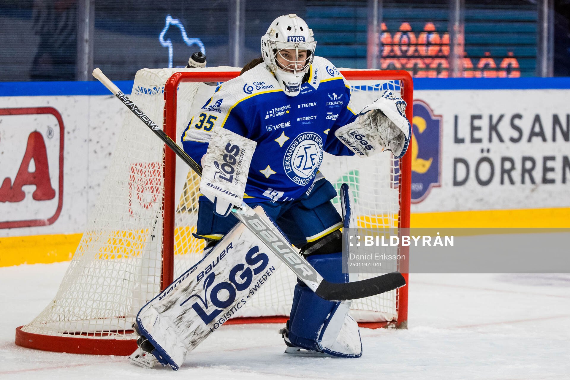 Leksands målvakt Emma Polusny