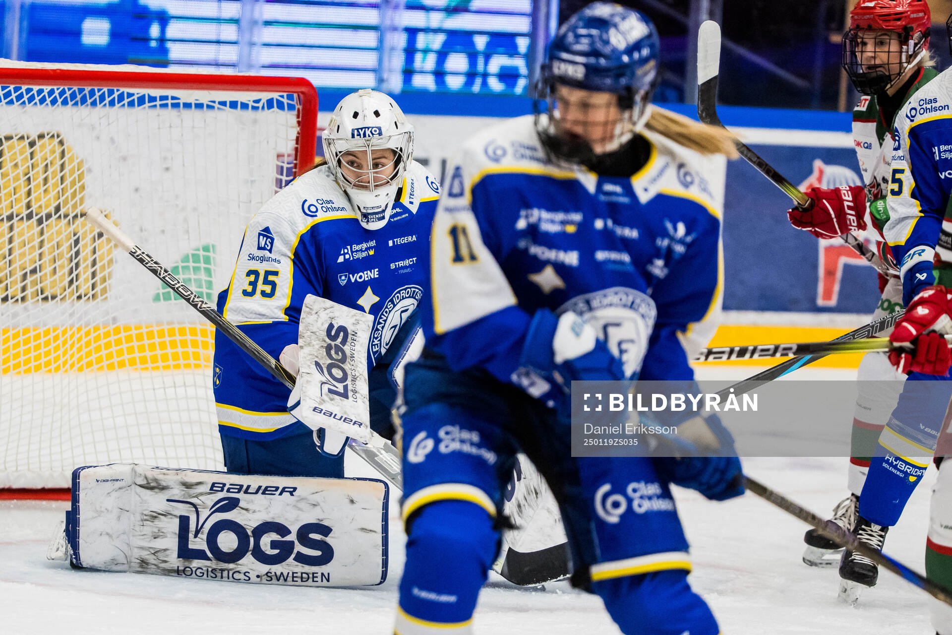 Leksands målvakt Emma Polusny och