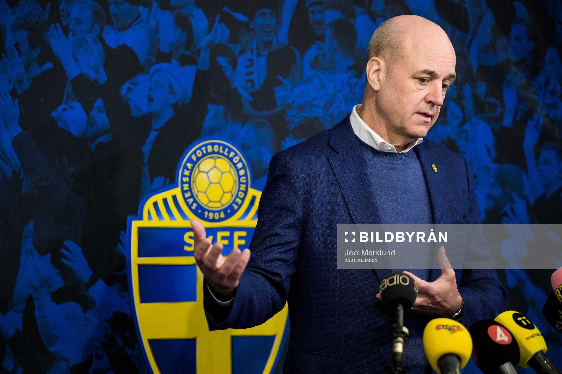 Fredrik Reinfeldt, president of the Swedish Football