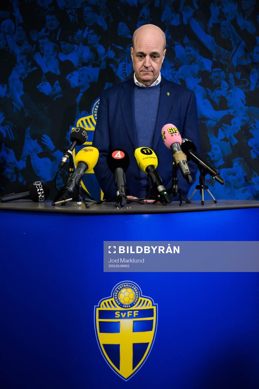 Fredrik Reinfeldt, president of the Swedish Football