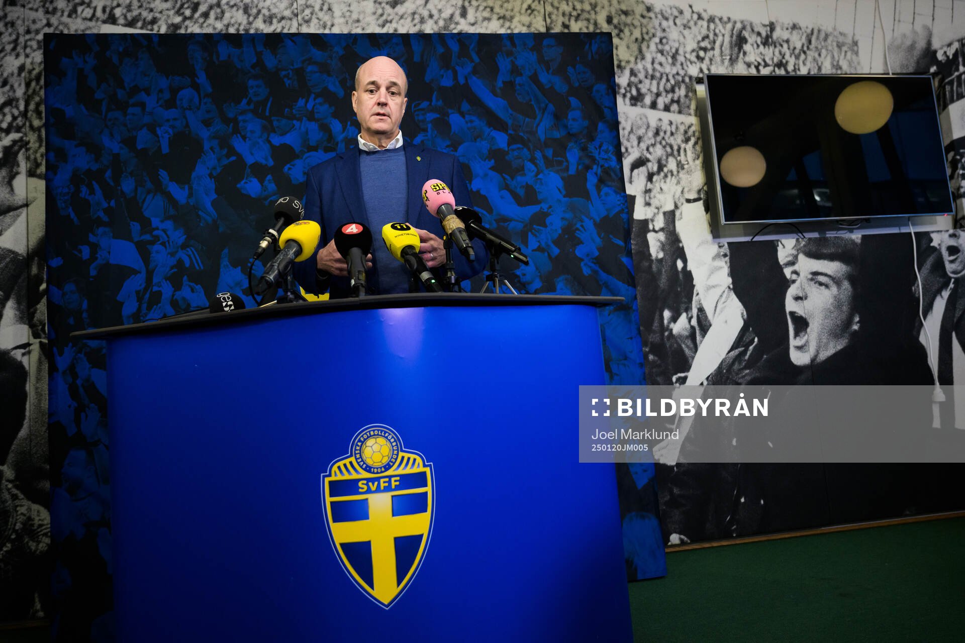 Fredrik Reinfeldt, president of the Swedish Football