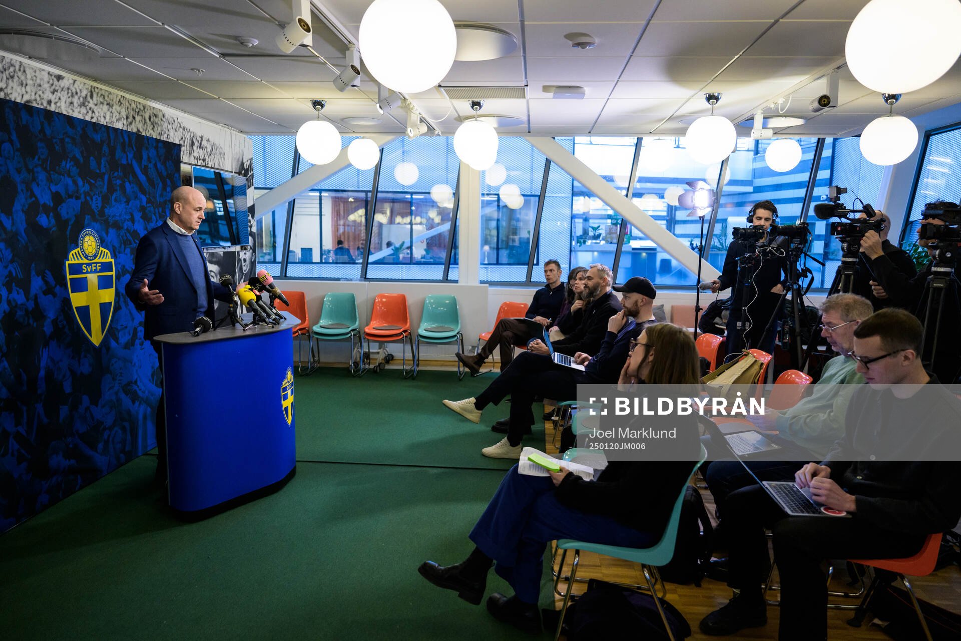 Fredrik Reinfeldt, president of the Swedish Football