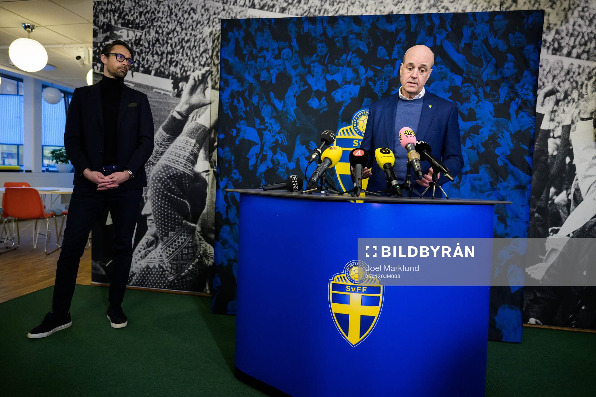 Acting general secretary Tobias Tibell and Fredrik