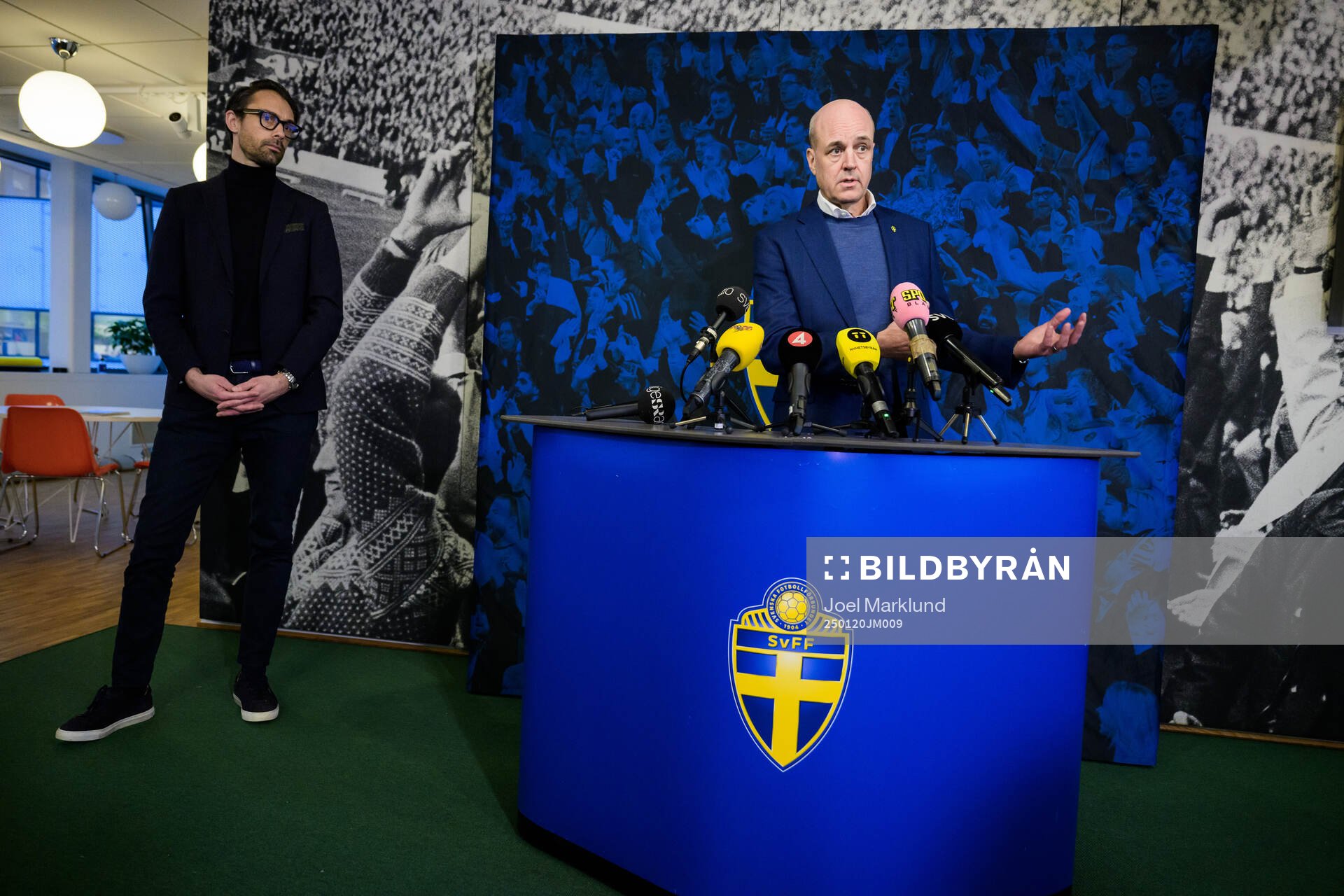 Acting general secretary Tobias Tibell and Fredrik