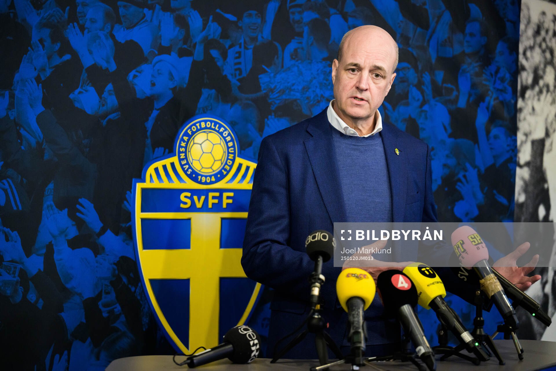 Fredrik Reinfeldt, president of the Swedish Football