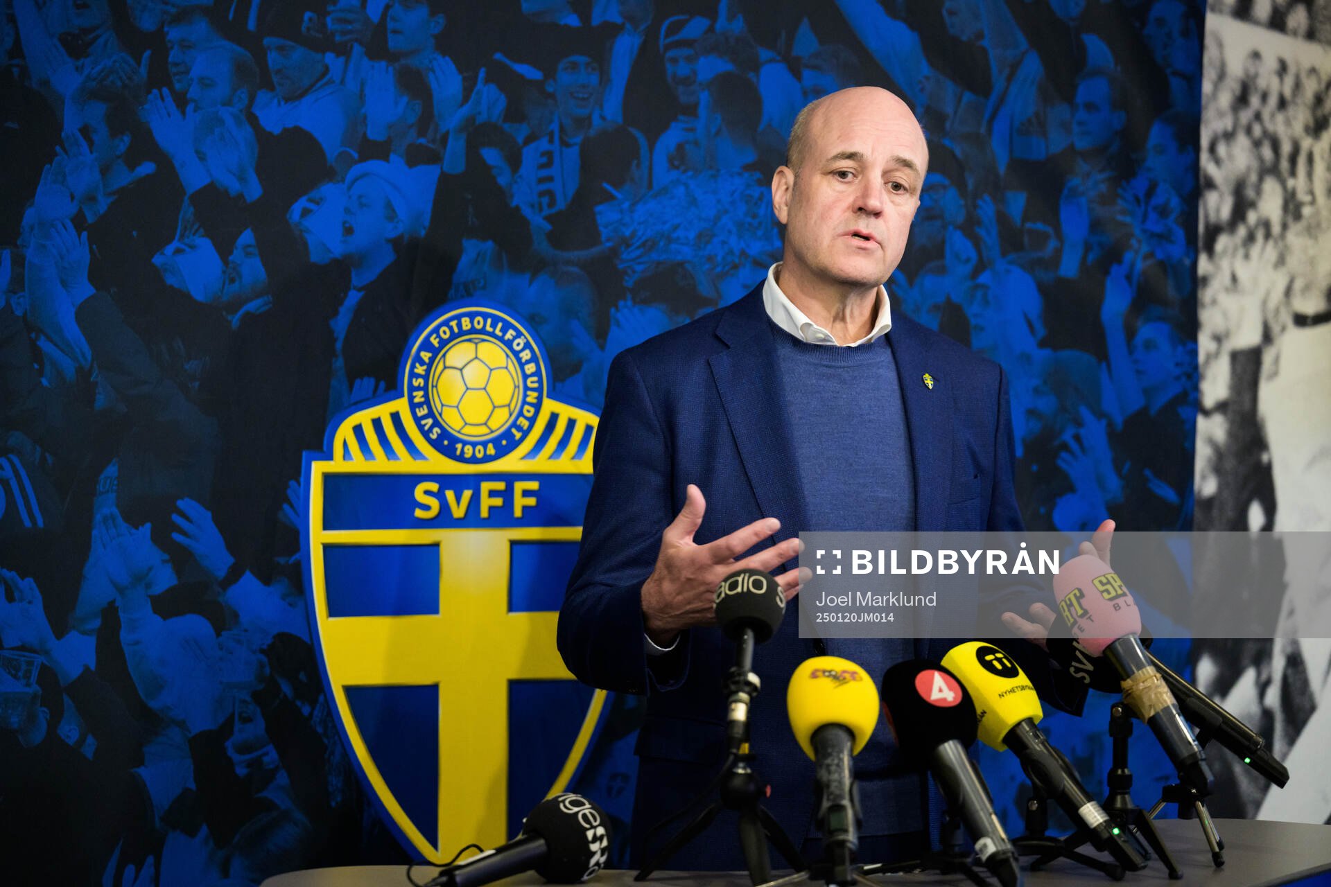 Fredrik Reinfeldt, president of the Swedish Football