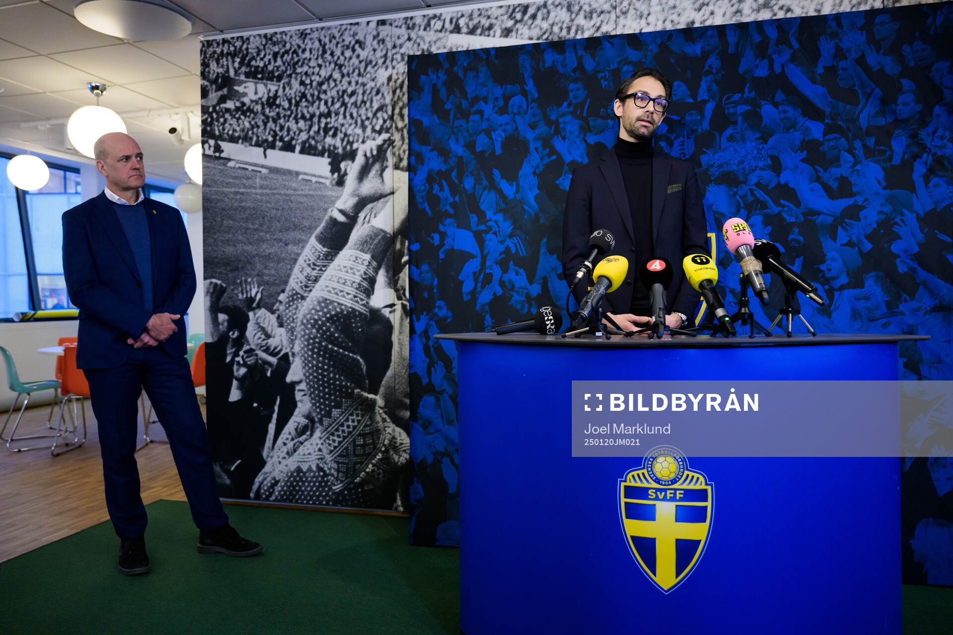 Fredrik Reinfeldt, president, and Tobias Tibell, acting