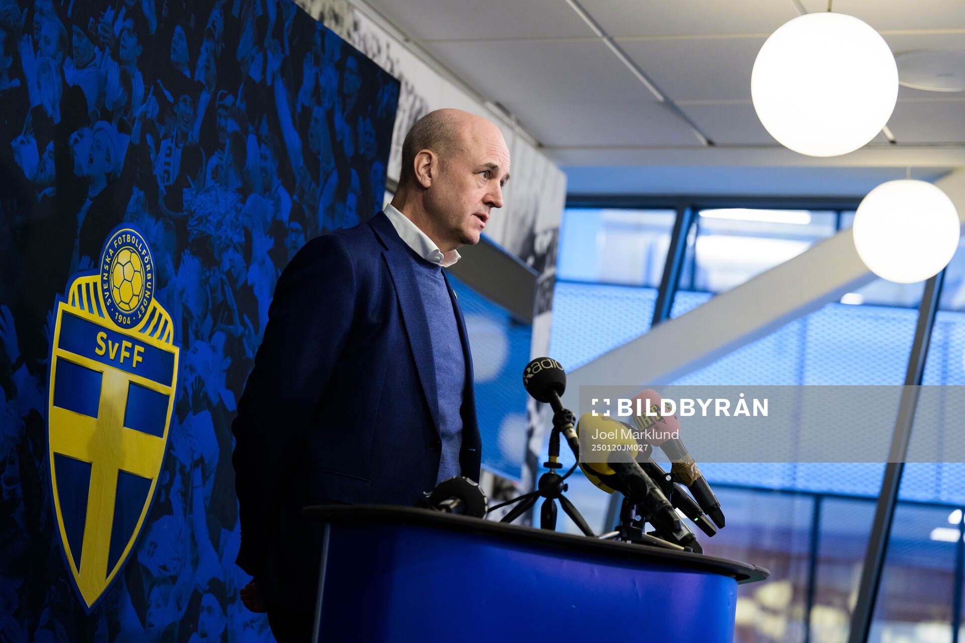 Fredrik Reinfeldt, president of the Swedish Football