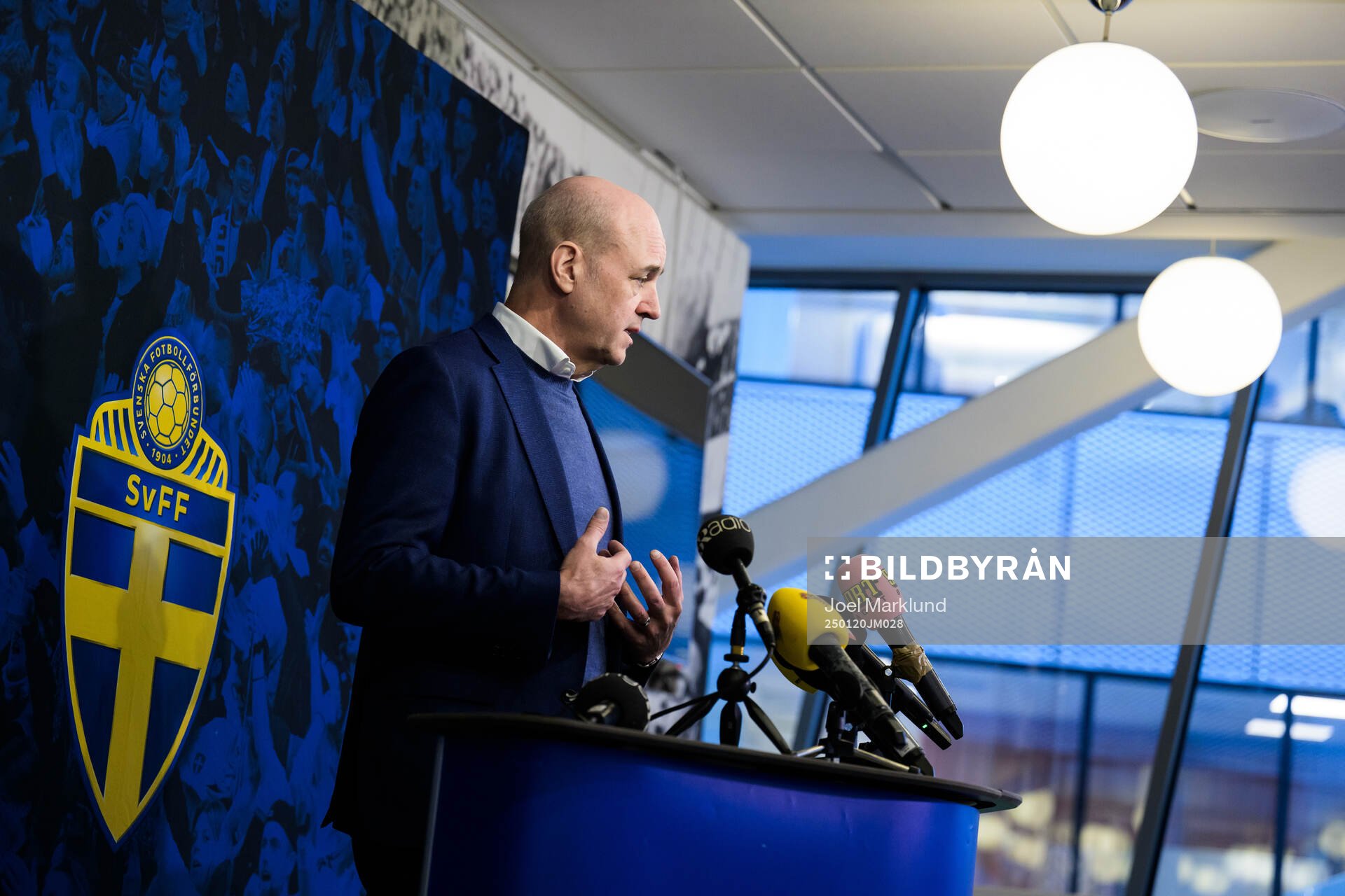Fredrik Reinfeldt, president of the Swedish Football
