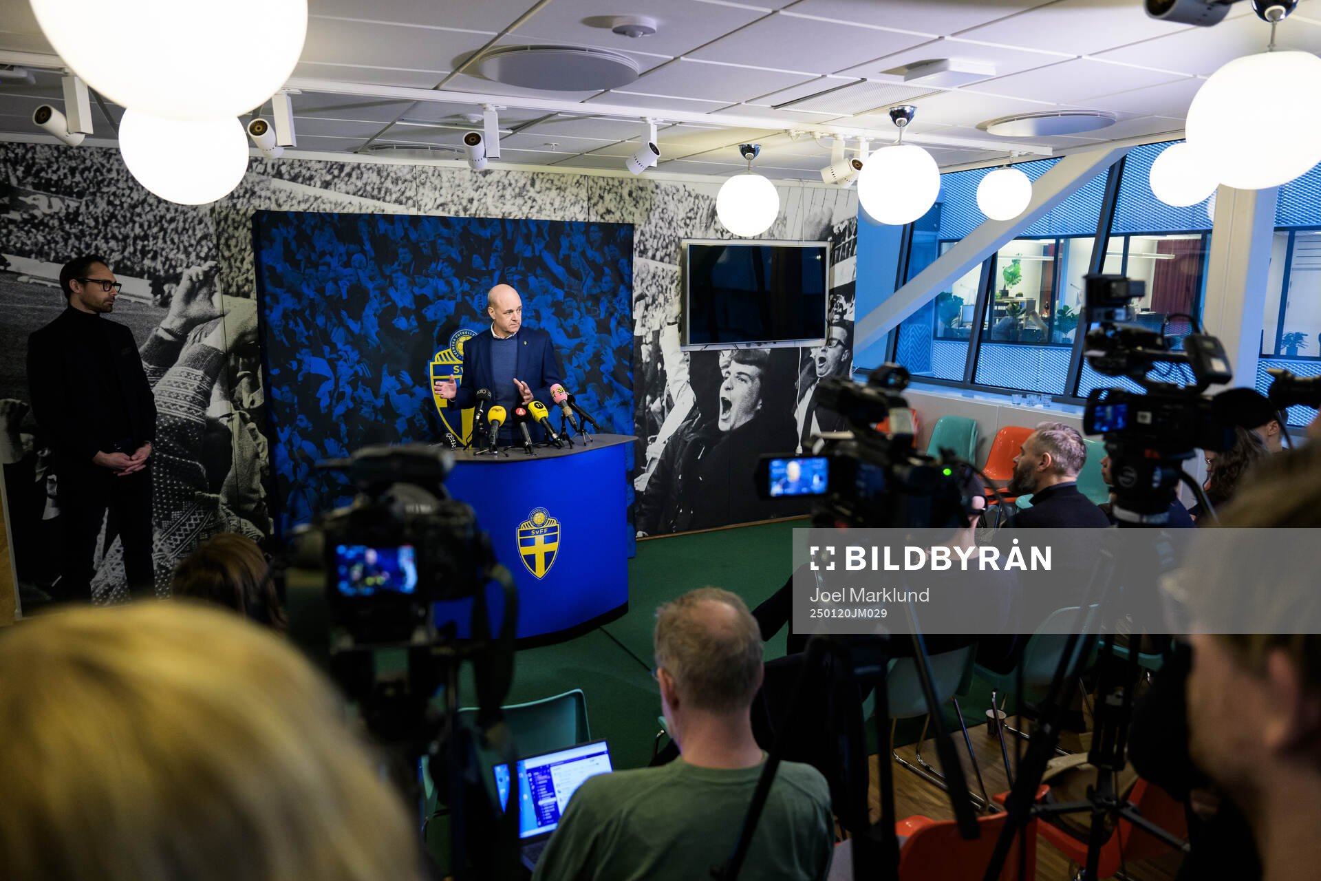 Fredrik Reinfeldt, president of the Swedish Football