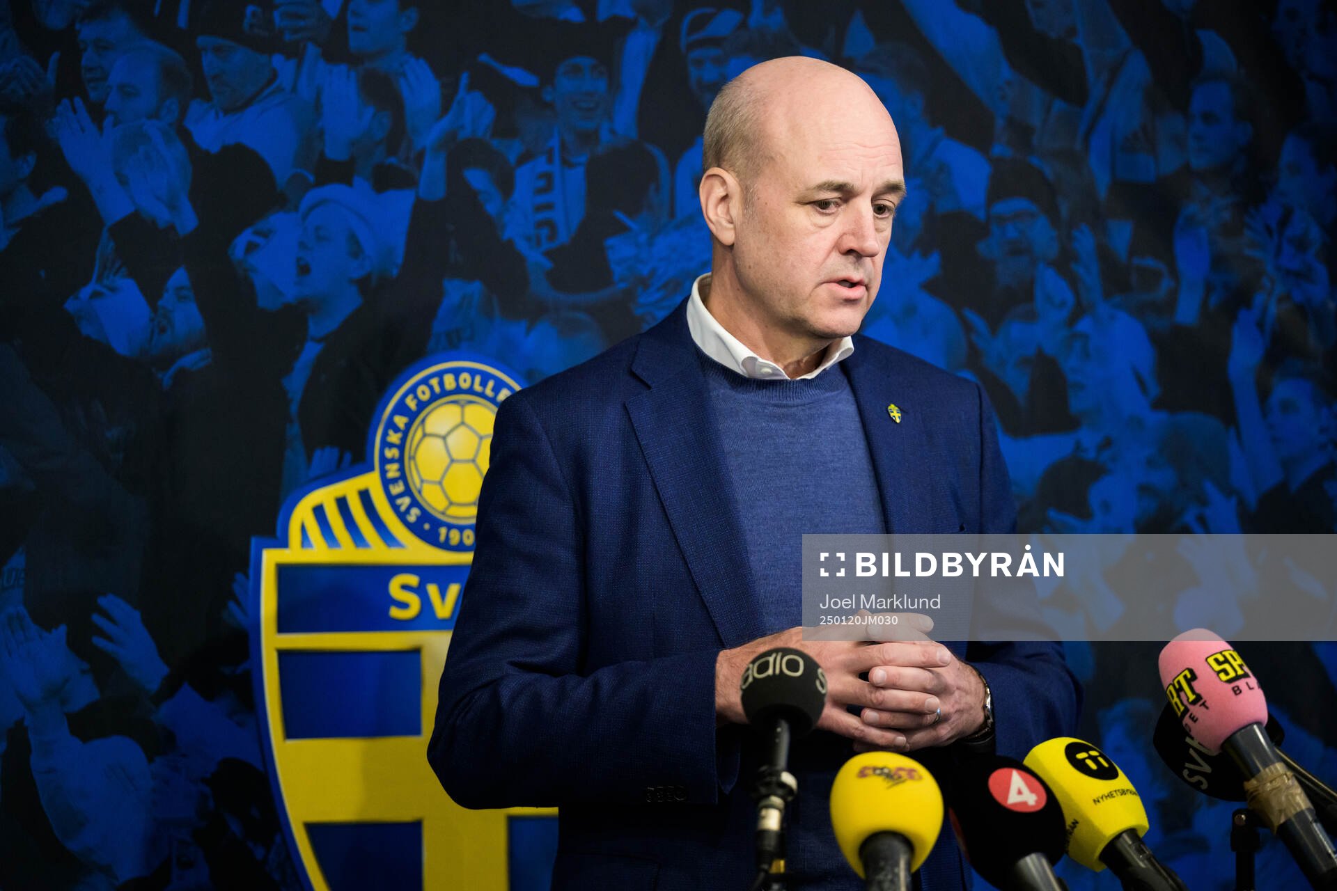 Fredrik Reinfeldt, president of the Swedish Football