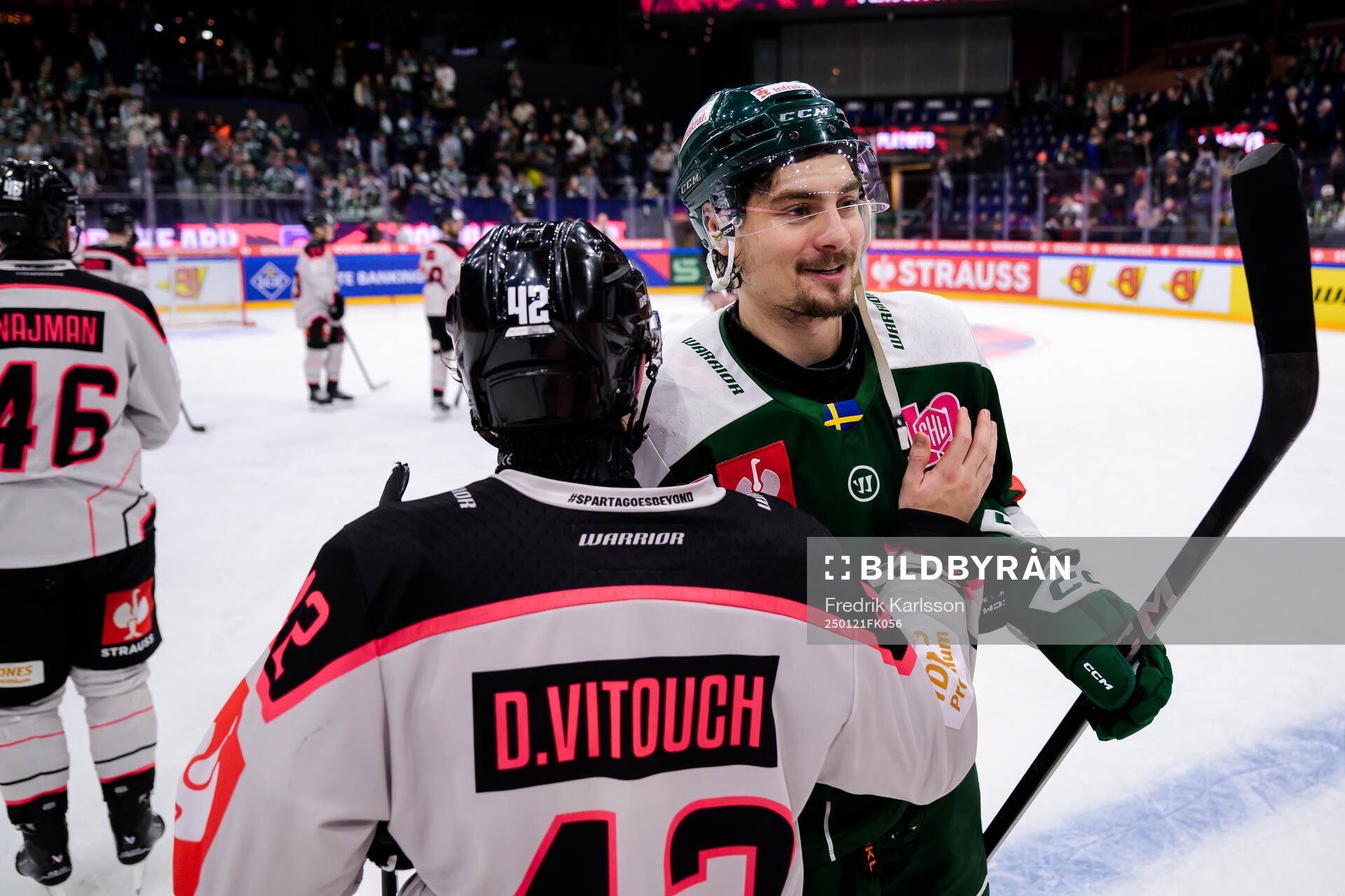 David Vitouch of Sparta Prague and David Tomasek of