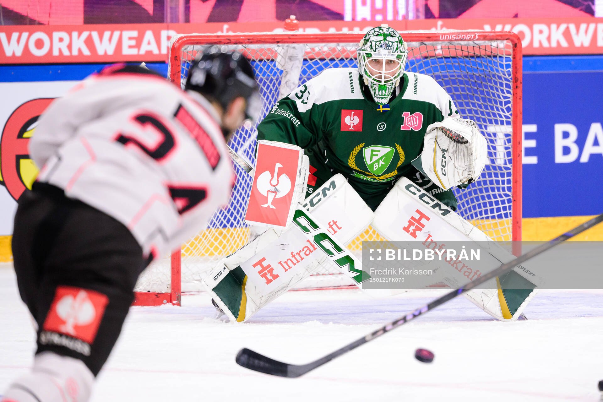 goaltender Maxime Lagacé of Färjestad