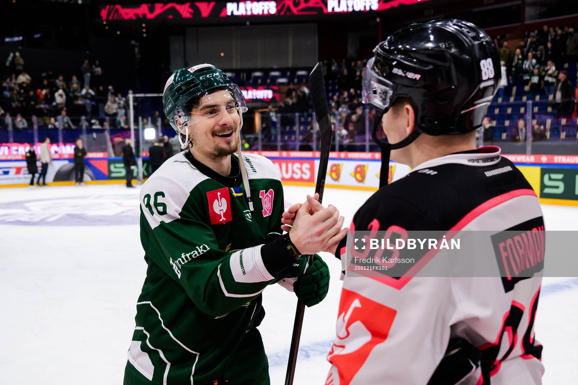 David Tomasek of Färjestad  and Tomas Hyka of Sparta Prague