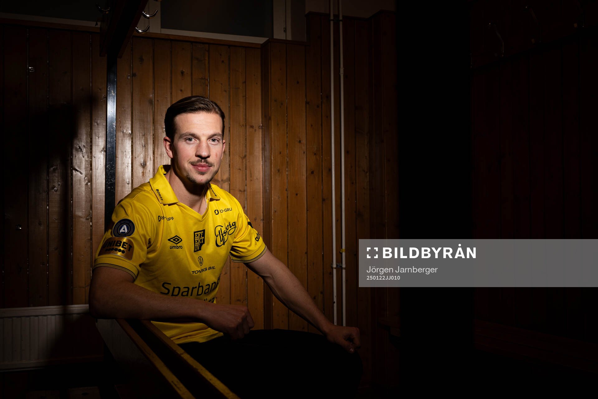 Elfsborgs nyförvärv Simon Olsson poserar för fotografering den 22 januari 2025 i Borås. 