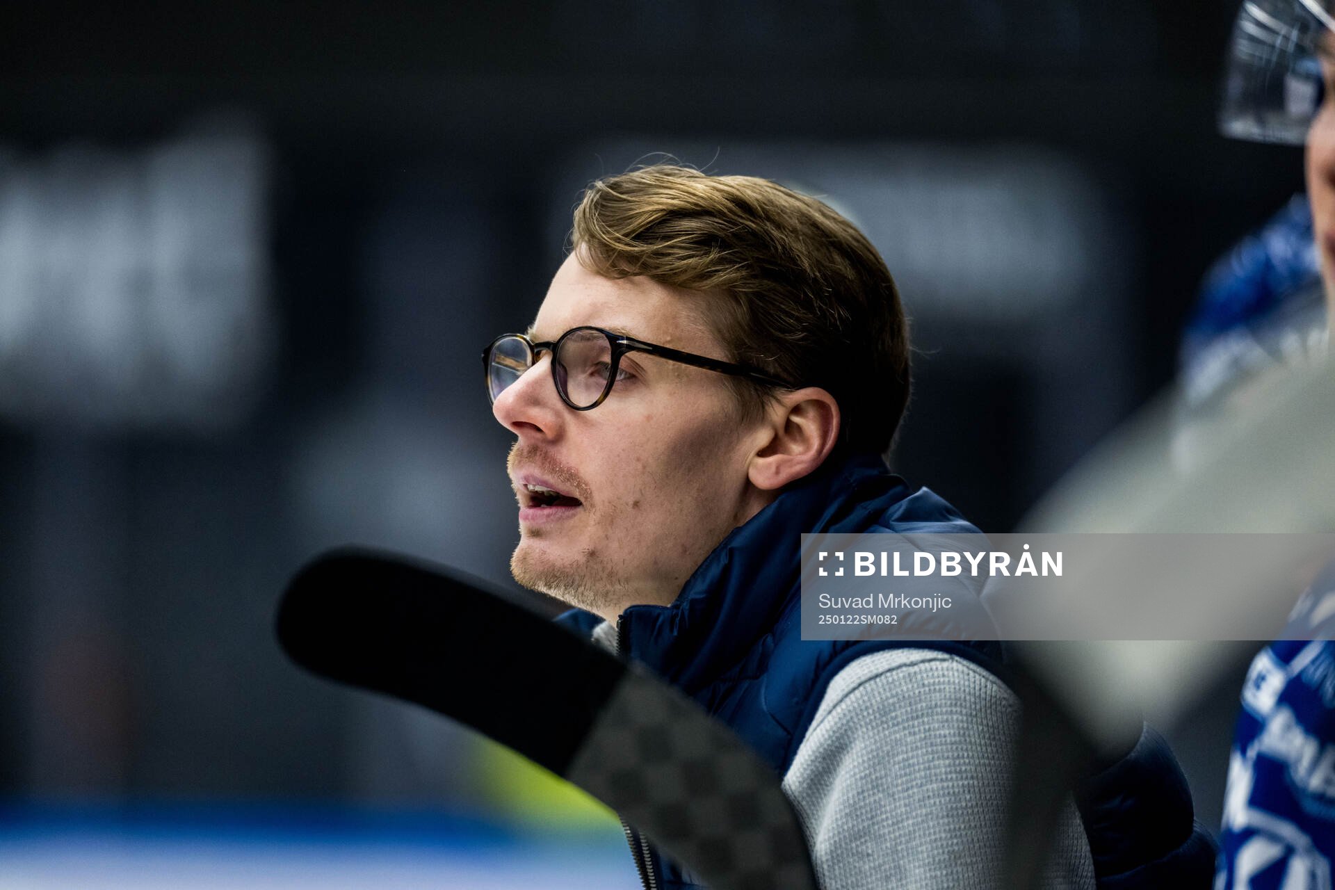 Oskarshamns assisterande tränare Albin Blomqvist