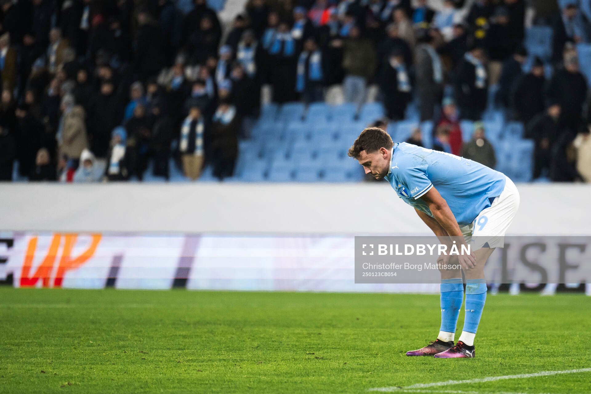 Colin Rösler of Malmö FF looks dejected