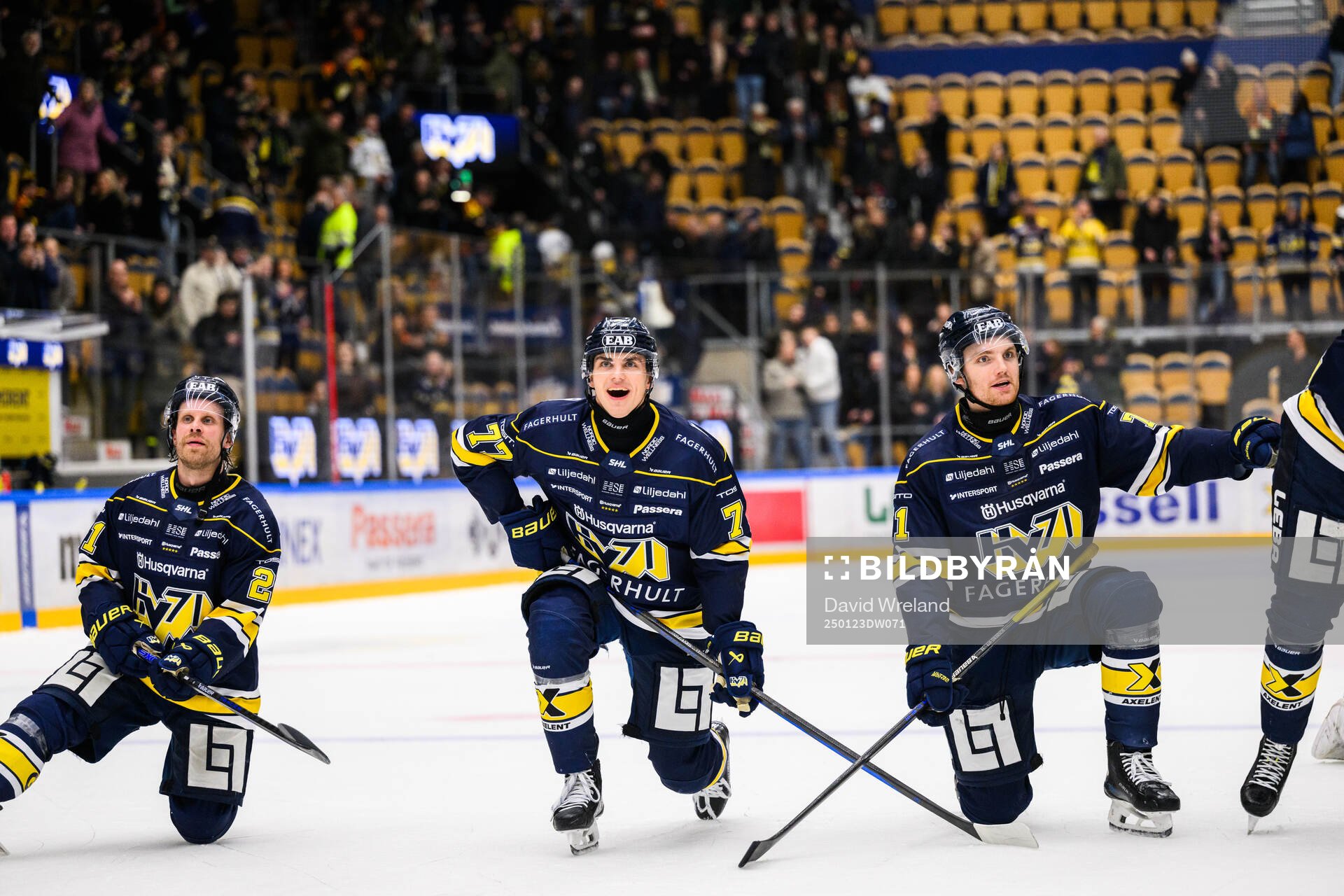 HV71s Herman Hansson jublar
