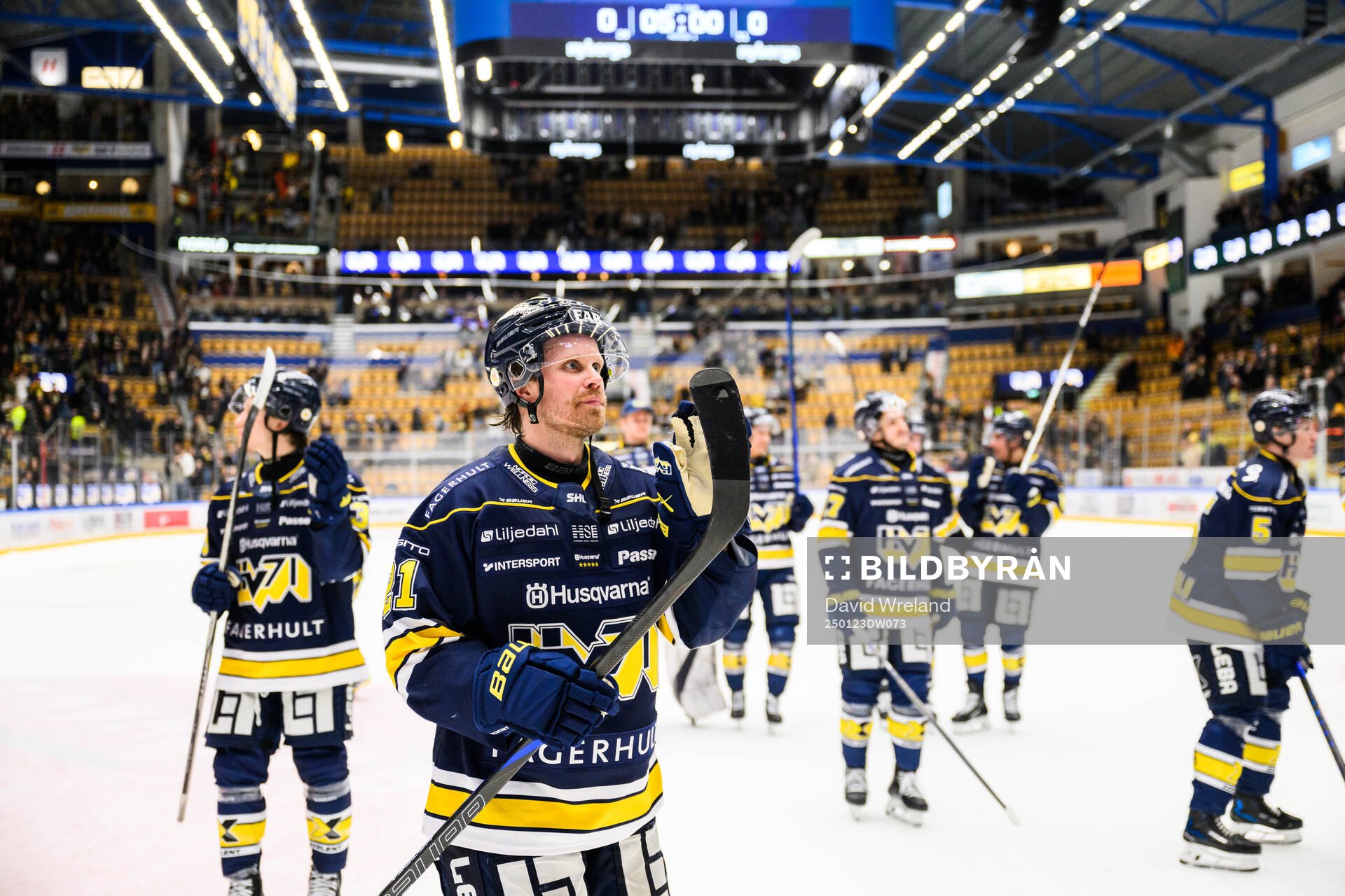 HV71s Mattias Tedenby jublar