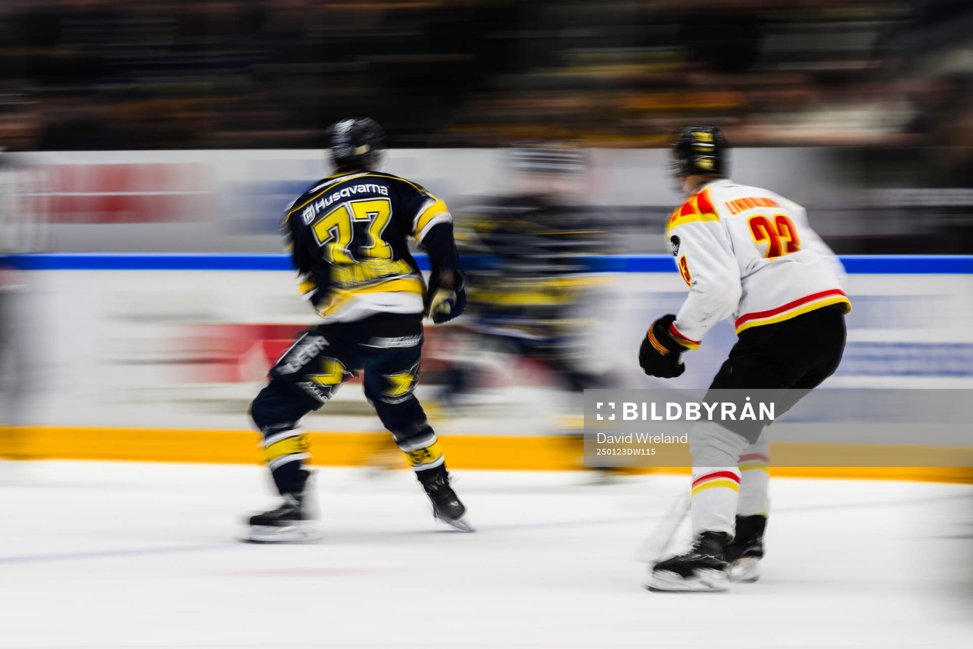 HV71s Herman Hansson och Brynäs Oskar Lindblom