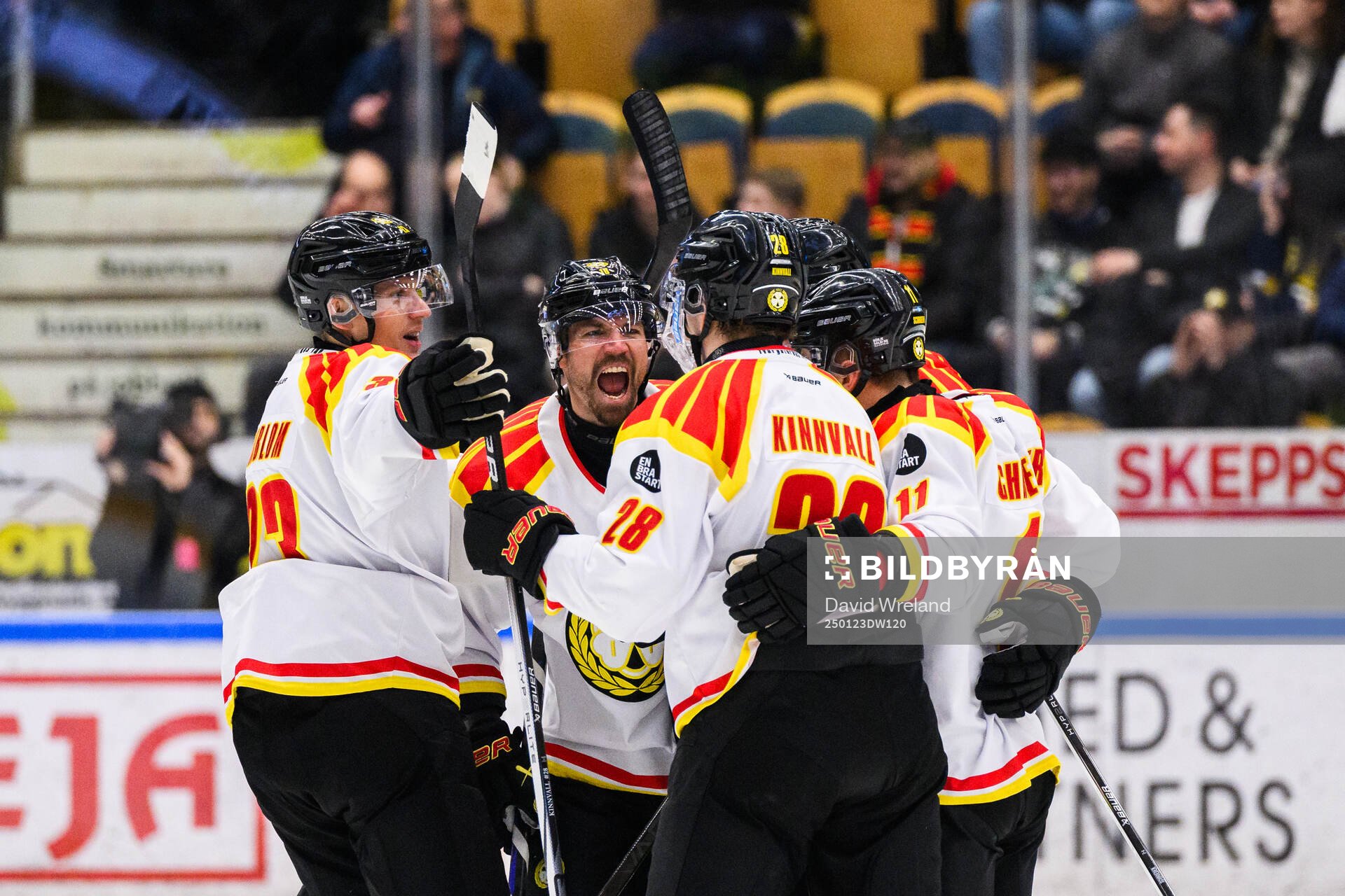 Brynäs Anton Rödin jublar