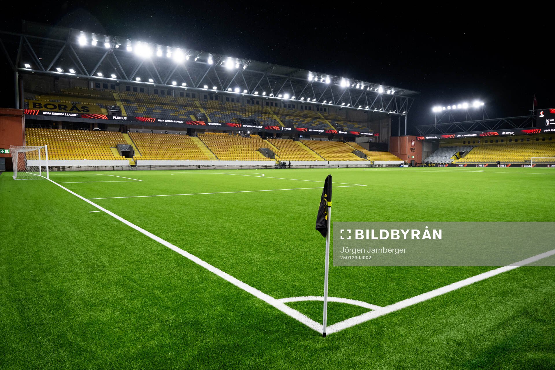 Borås Arena ahead of the Europa League football match between Elfsborg and Nice on January 23, 2025 in Borås. 