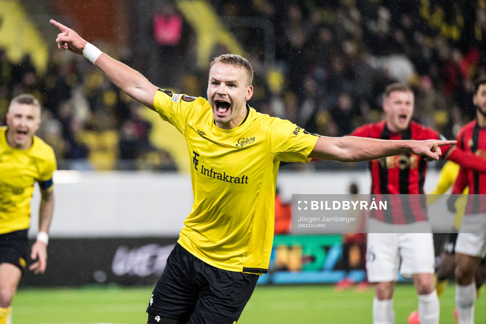Gustav Henriksson of Elfsborg celebrates