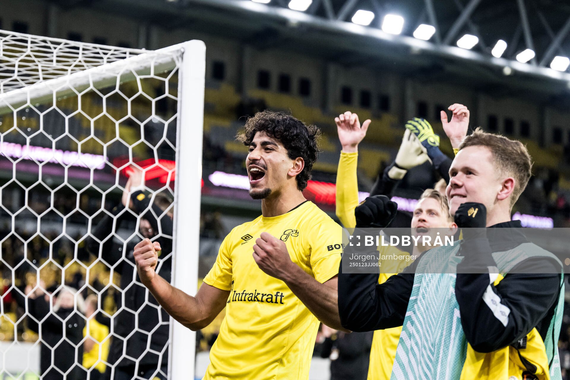 Ahmed Qasem of Elfsborg celebrates