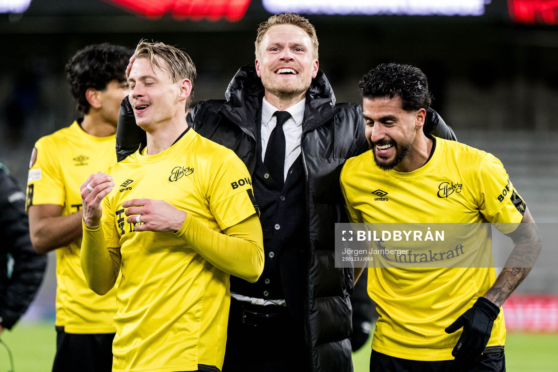 Simon Hedlund, head coach Oscar Hiljemark and Rami Kaib of