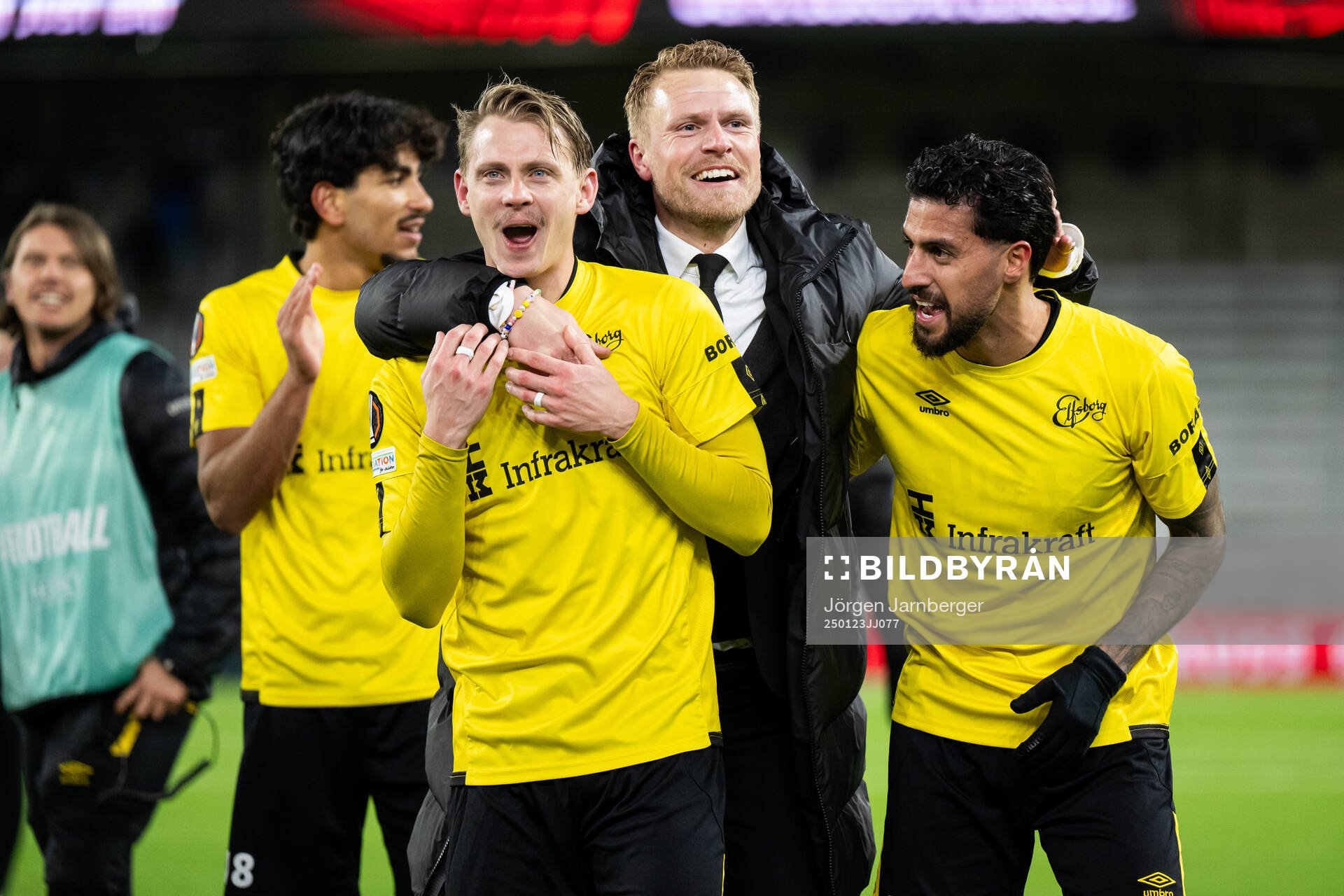 Head coach Oscar Hiljemark, Simon Hedlund and Rami Kaib of