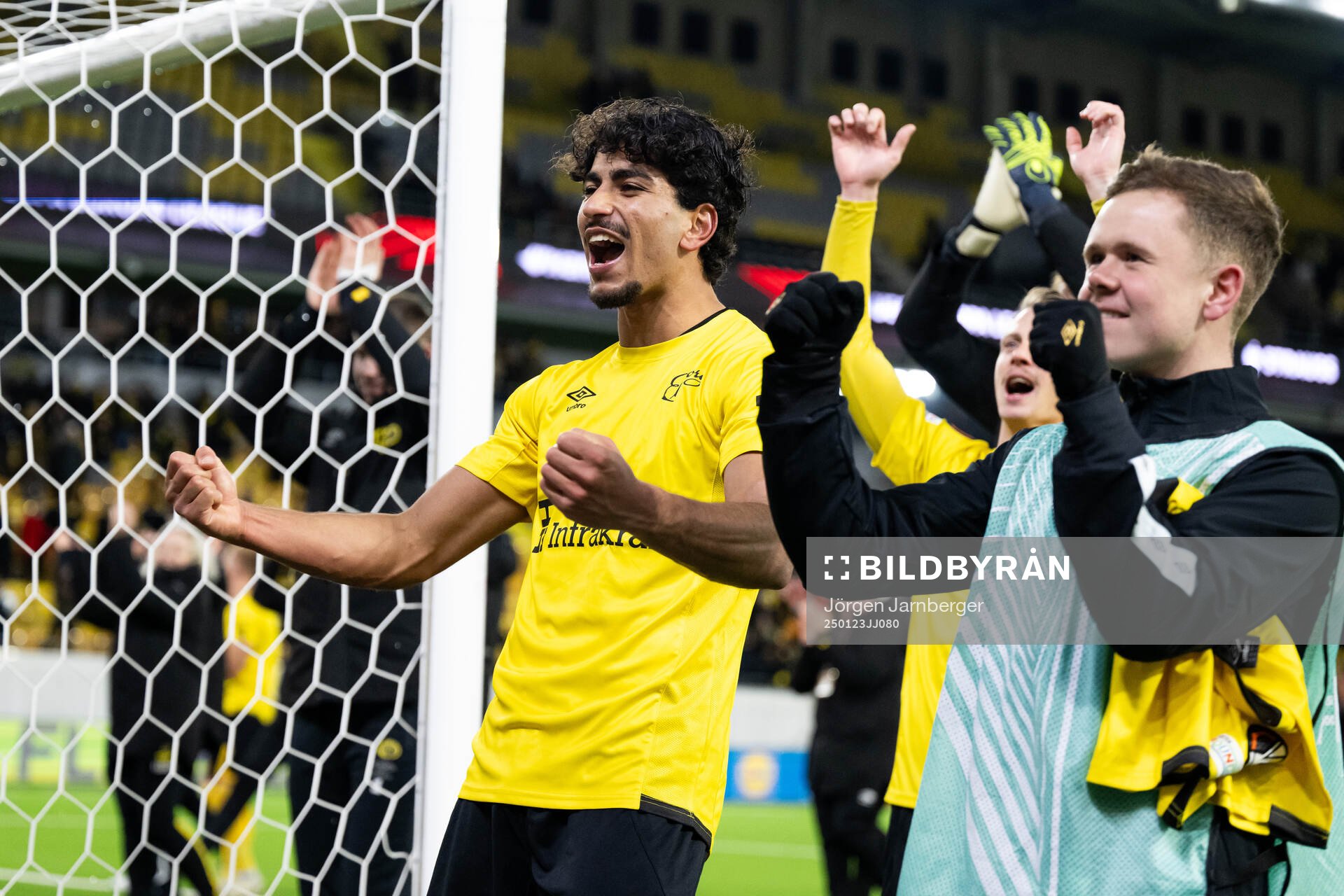 Ahmed Qasem of Elfsborg celebrates