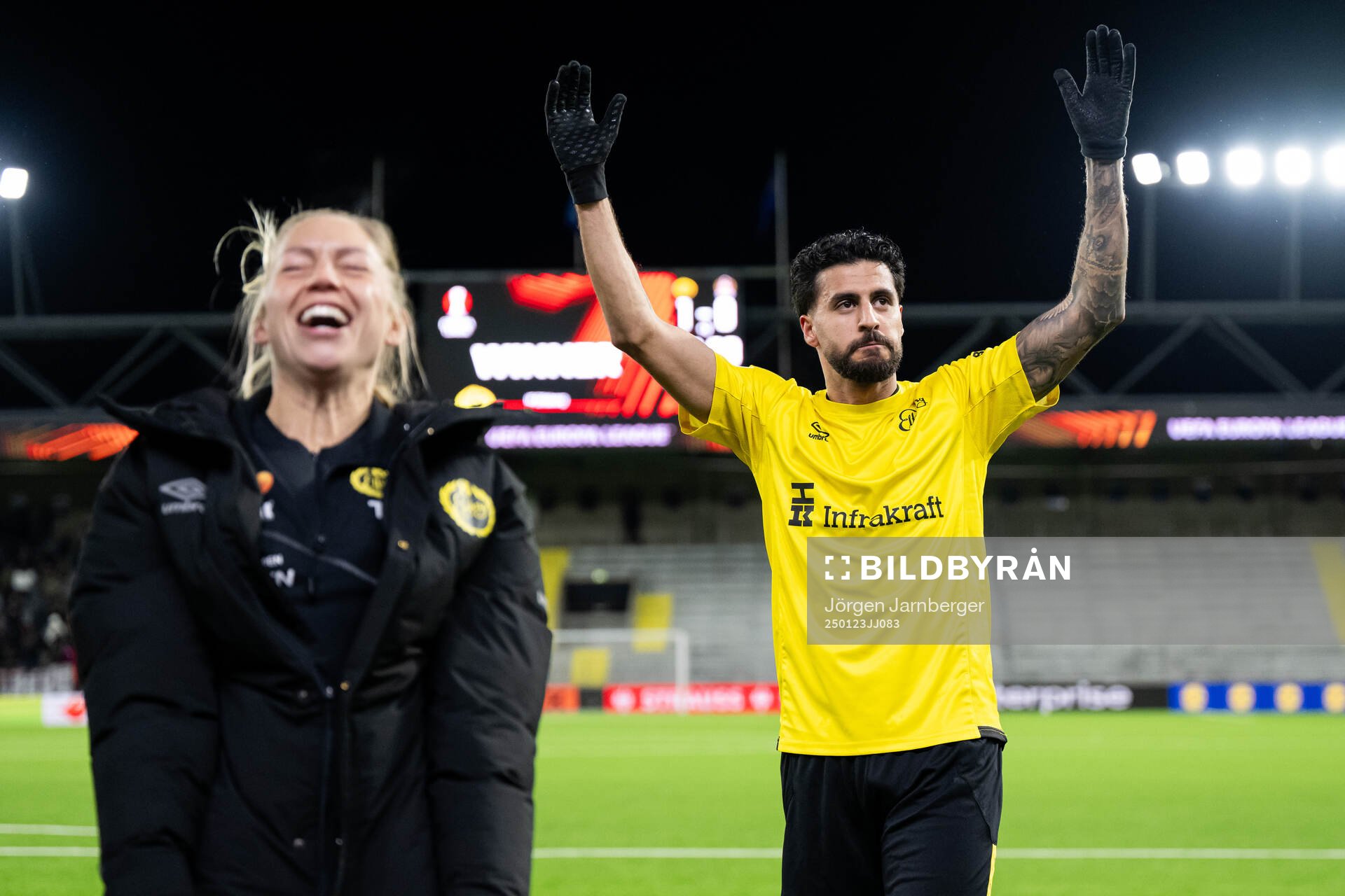 Rami Kaib of Elfsborg celebrates