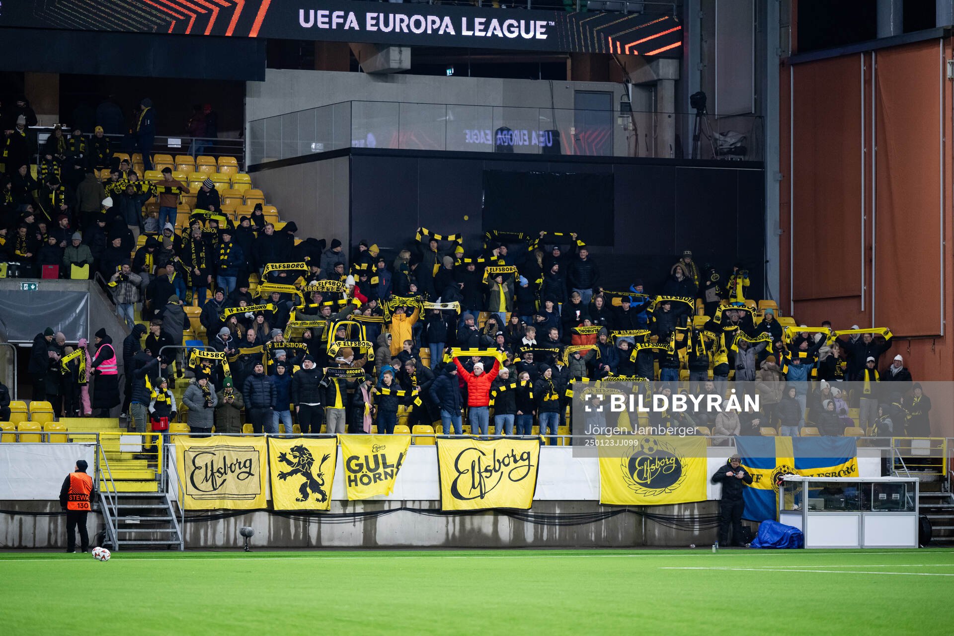 Spectators in the stands