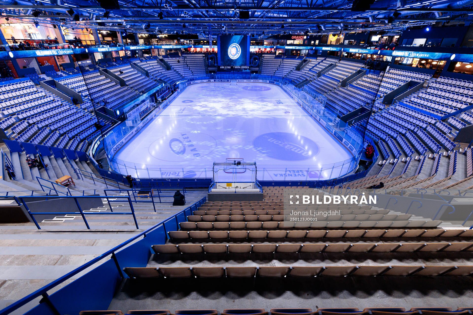 Interiör vy från Vida arena