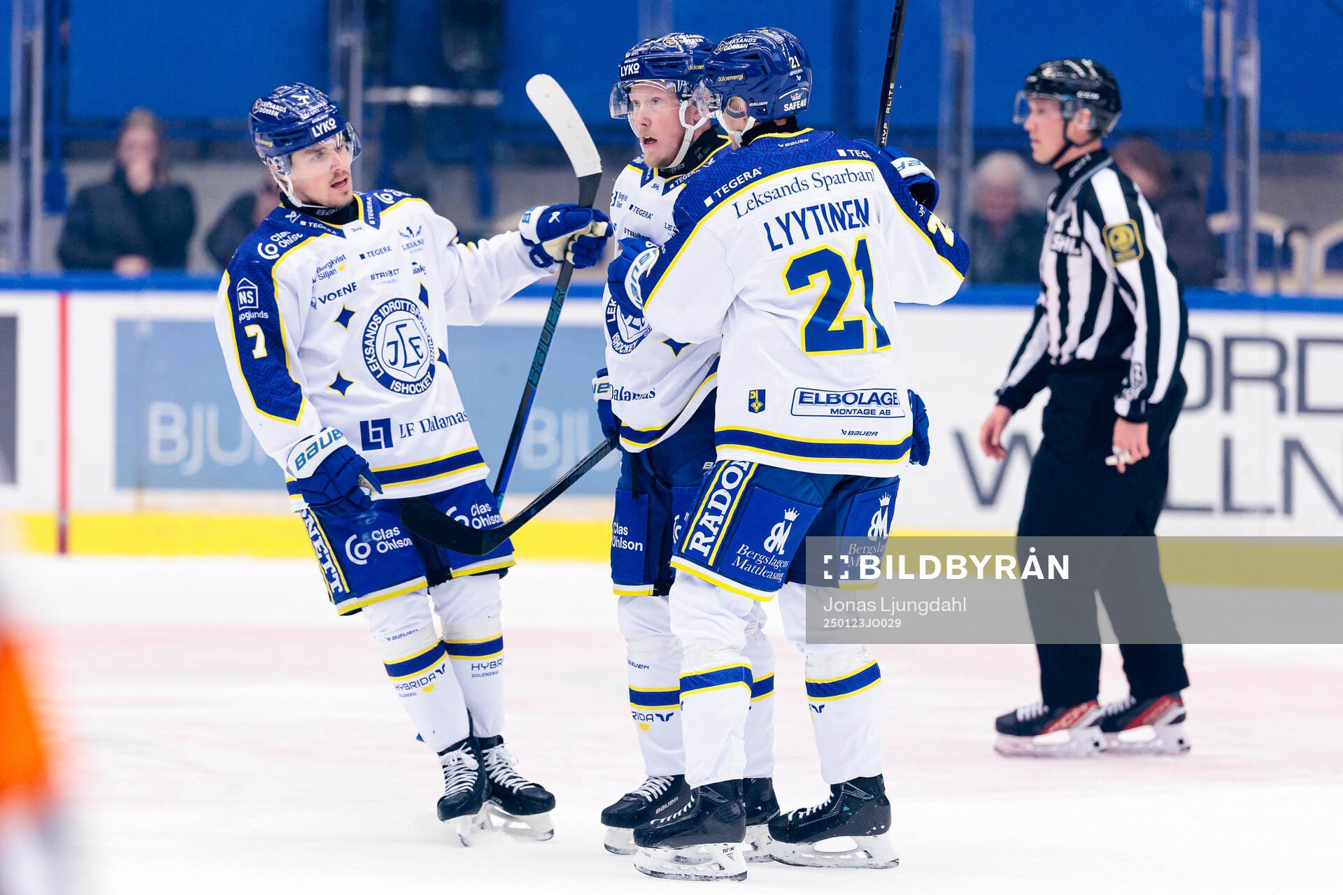 Leksands Marcus Karlberg, Kalle Östman  och Joonas