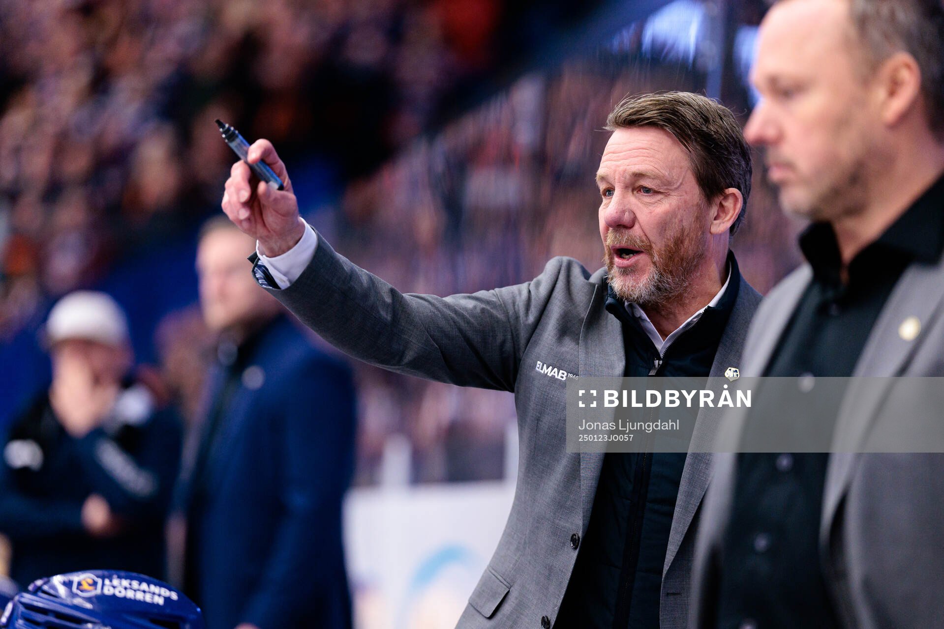 Leksands tränare Charles Berglund